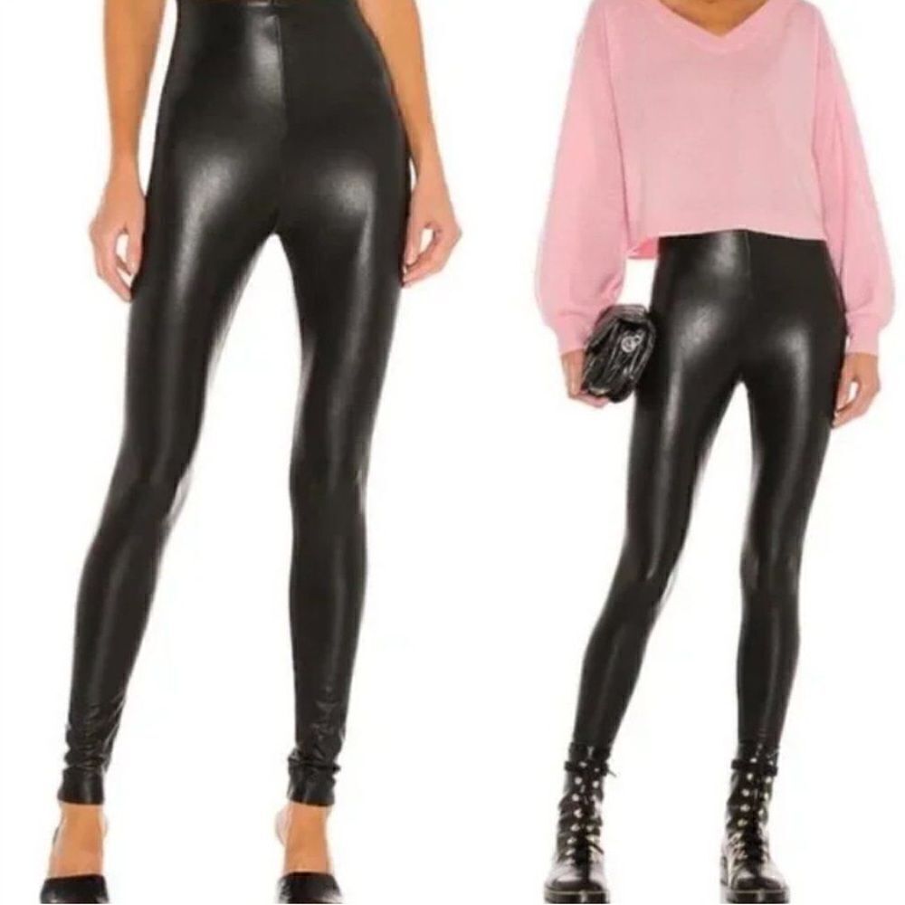 REVOLVE Commando perfect control faux leather leggings black Large